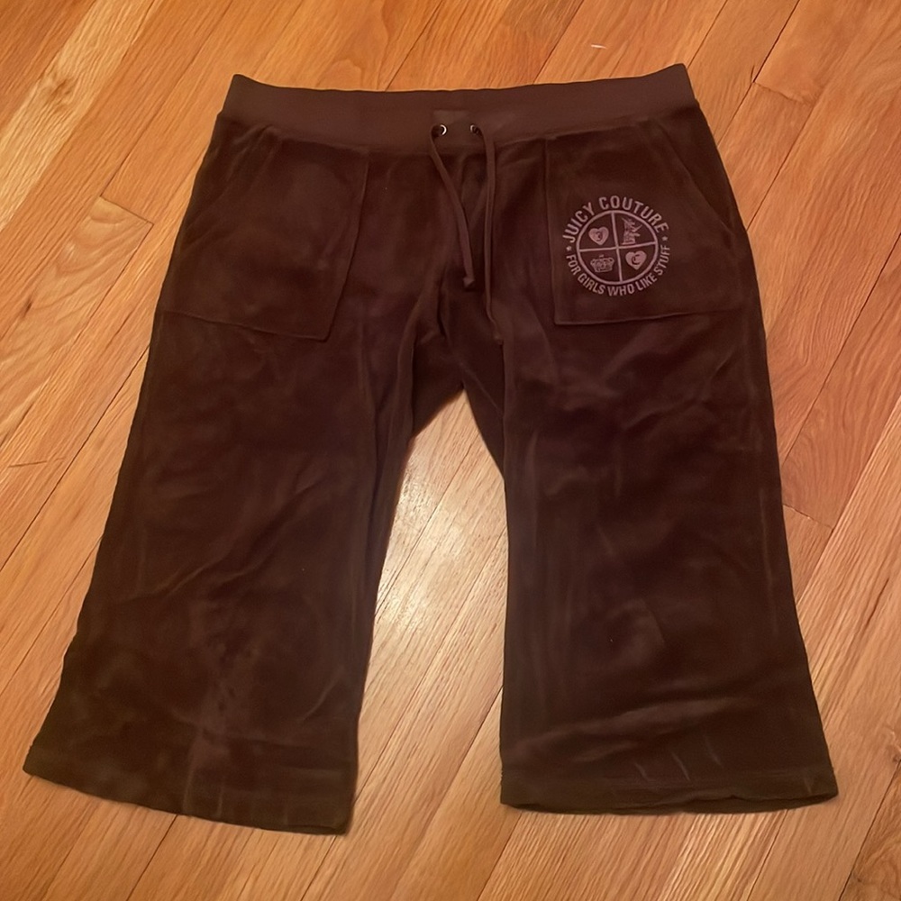 🩷🤎Vintage Juicy Couture Terrycloth Wide Leg Capris